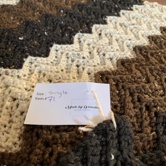 Made by Grandma - Hand Crocheted Couch Throw - Picture 4 of 5